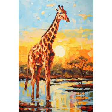 Acrylic Canvas of Giraffe
